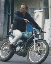 Daniel Craig riding motorbike 2008 Quantum of Solace as James Bond 8x10 photo