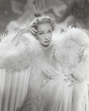 Marlene Dietrich glamour portrait in white gown 1950 Stage Fright 8x10 photo
