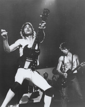 The Rolling Stones 1970's Mick and Keith both play guitars 8x10 inch photo