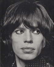 Mick Jagger wears polka dot shirt 1970's portrait 8x10 inch photo