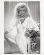 Suzanne Somers 1980's original 8x10 photo glamour pose in white gown