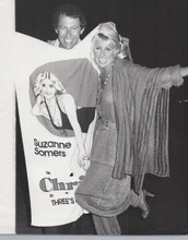 Suzanne Somers 1970's original 8x10 press photo holding up Chrissy towel