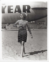 Barbara Bain 1960's full body pose by Goodyear blimp 8x10 inch photo