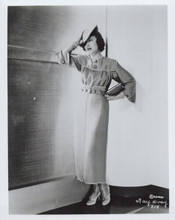 Fay Wray full body pose 1930's style in long dress 8x10 inch photo