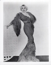 Mae West full body pose in figure hugging dress 8x10 inch photo