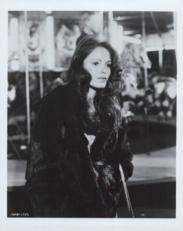 Jaclyn Smith wearing fur coat at fairground 1970's era 8x10 inch photo ...