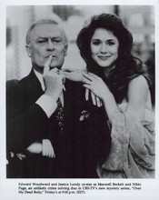 Over My Dead Body 1990 TV series Edward Woodward Jessica Lundy 8x10 inch photo