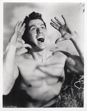 Gordon Scott gives his Tarzan yell 1957 Tarzan and The Lost Safari 8x10 photo