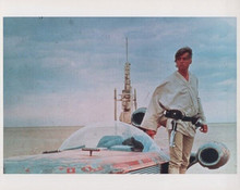 Star Wars vintage 8x10 inch photo Mark Hamill poses by shuttle craft on planet