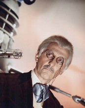 Dr Who and The Daleks 1965 Peter Cushing faces the Daleks 8x10 inch photo