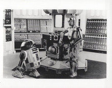 Star Wars 8x10 inch photo C3PO and R2D2 in space ship