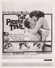 The Proper Time 1960 original 8x10 photo Tom laughlin Nira Monsour kiss poster
