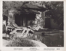 The Proper Time 1960 original 8x10 photo Norma Quine pushes Tom Laughlin in pool