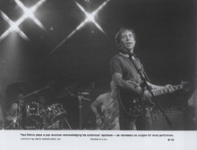 Paul Simon 1980 original 8x10 photo on stage performing with band One Trick Pony