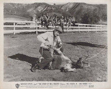 The Story of Will Rogers 1952 original 8x10 photo Will Rogers Jr ropes steer