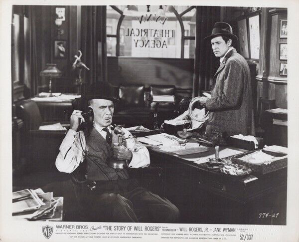 The Story of Will Rogers 1952 original 8x10 photo Will Rogers Jr James