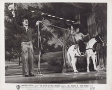 The Story of Will Rogers 1952 original 8x10 photo Will Rogers Jr rope trick