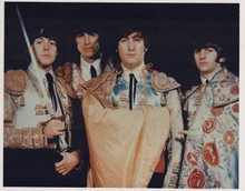 The Beatles vintage 8x10 color photo Fab Four dress in matador outfits