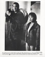 On Deadly Ground 1994 original 8x10 photo Steven Seagal points gun Joan Chen
