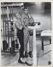 One Spy Too Many 1966 original 8x10 photo Cal Bolder lifts up Robert Vaughn