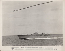 PT109 1963 original 8x10 photo patrol torpedo boat speeds in ocean