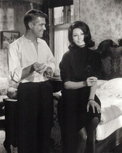 Operation Crossbow 1965 8x10 photo George Peppard Sophia Loren smoking in room