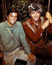 Daniel Boone TV series Fess Parker with unidentified co-star 8x10 inch photo