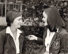 Our Time 1974 Pamela Sue Martin & Betsy Slade in school blazers 8x10 inch photo