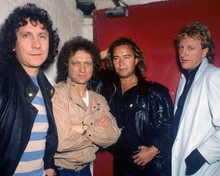 Foreigner group line-up backstage 8x10 inch photo
