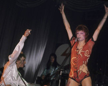 David Bowie on stage performing as Ziggy Stardust 1970's concert 8x10 photo