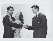 The Philadelphia Story Cary Grant James Stewart shake hands K.hepburn 8x10 photo