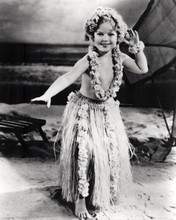 Shirley Temple performing hula dance from 1935 Curly Top movie 8x10 inch photo