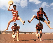 The Beatles on Weston-Super-Mare beach in Victorian swimsuits 1963 8x10 photo