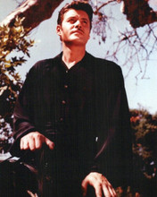 Guy Williams looks dashing dressed in black 1957 TV western 8x10 photo