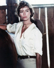Rachel Ward in white shirt with horse 1983 The Thorn BirdsTV series 8x10 photo