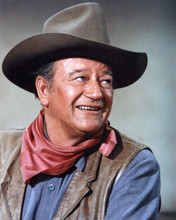 John Wayne gives his charismatic smile 1970 western Rio Lobo 8x10 inch photo