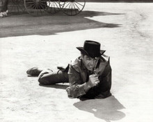 Rory Calhoun in classic western pose holding gun 1965 Black Spurs 8x10 photo