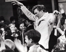 Billy Fury in full tilt at microphone 1963 Play It Cool movie 8x10 inch photo