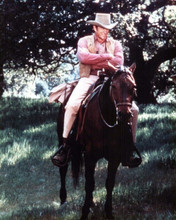 Gunsmoke James Arness as Marshall Dillon sat on his horse 8x10 inch photo