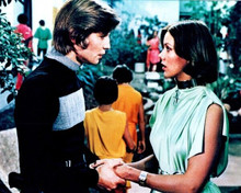 Logan's Run 1976 Jenny Agutter holds hands with Michael York 8x10 inch photo