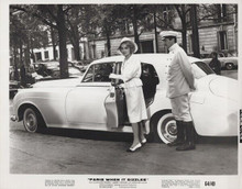 Paris When it Sizzles 1964 original 8x10 photo Marlene Dietrich and Rolls Royce