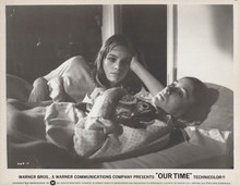 Our Time 1974 original 8x10 photo Pamela Sue Martin Betsy Slade in bed together