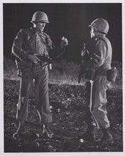 Pork Chop Hill 1959 original 8x10 photo Gregory Peck points rifle George Shibata
