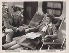 Please Believe Me 1950 original 8x10 photo Deborah Kerr Peter Lawford onboard