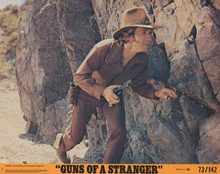 Guns of a Stranger 1973 8x10 inch lobby card Marty Robbins holds gun running