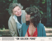 On Golden Pond 1981 8x10 inch lobby card Katharine Hepburn Jane Fonda smiling
