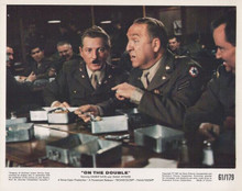 On The Double 1961 8x10 inch lobby card Danny Kaye Rex Evans in mess hall