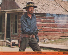Barquero 1970 8x10 inch lobby card Warren Oates takes aim with pistol