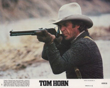Tom Horn 1980 8x10 inch lobby card Steve McQueen takes aim with rifle