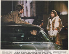 The Owl and the Pussycat 1970 8x10 inch lobby card Barbra Streisand in fur coat
